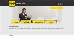 Desktop Screenshot of daniel-bahr.de